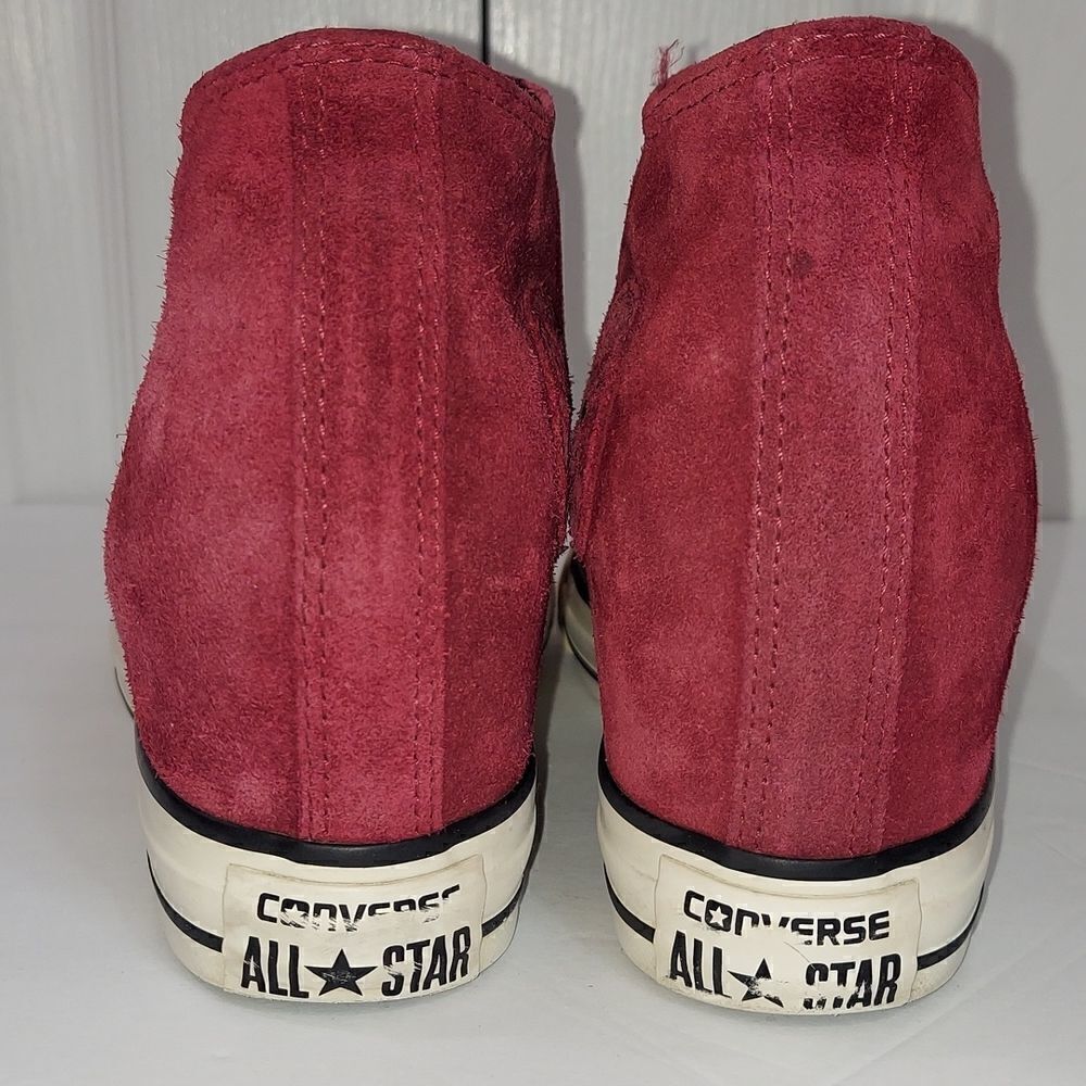 Converse Chuck Taylor All Star Lux Mid Dahlia Hidden Wedge Sneakers Sz 8 - Picture 4 of 9